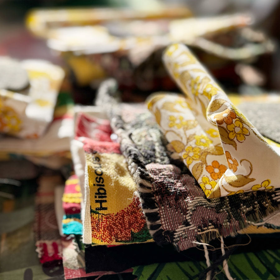 Retro travel fabric pack