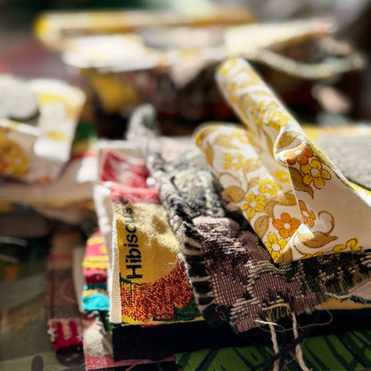 Retro travel fabric pack