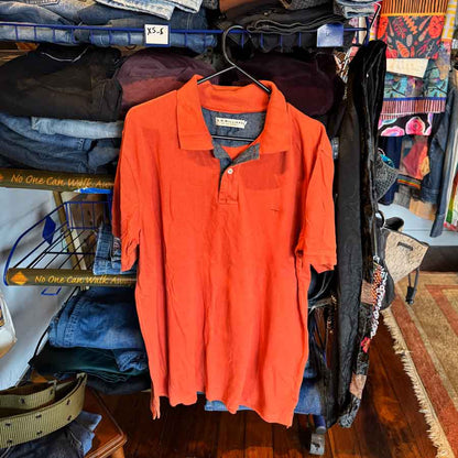 sz XL RM Williams pumpkin polo