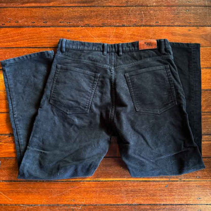 sz 36L Rodd and Gunn black suede style jeans