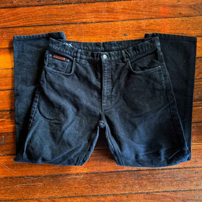 sz 36L Rodd and Gunn black suede style jeans