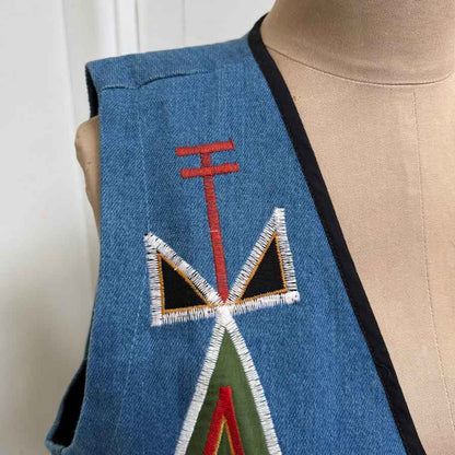sz M mens ROJO mexican vest