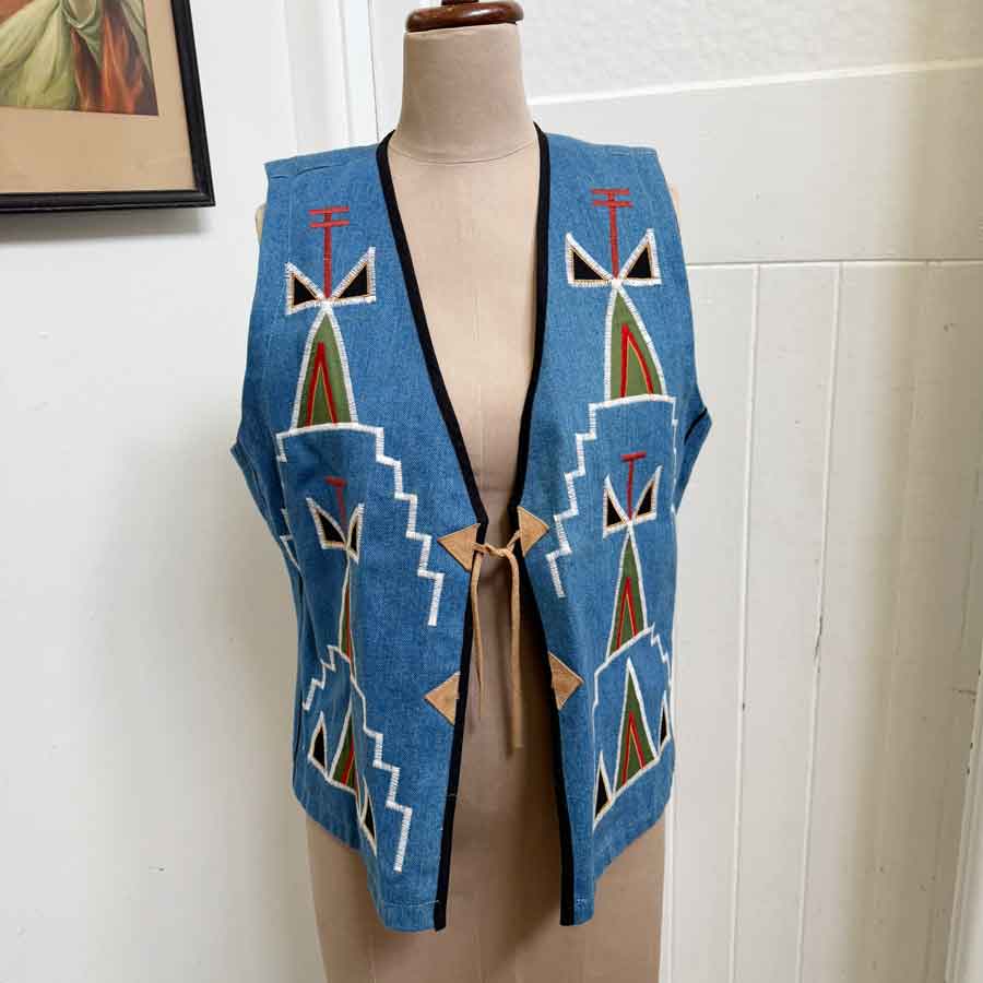 sz M mens ROJO mexican vest