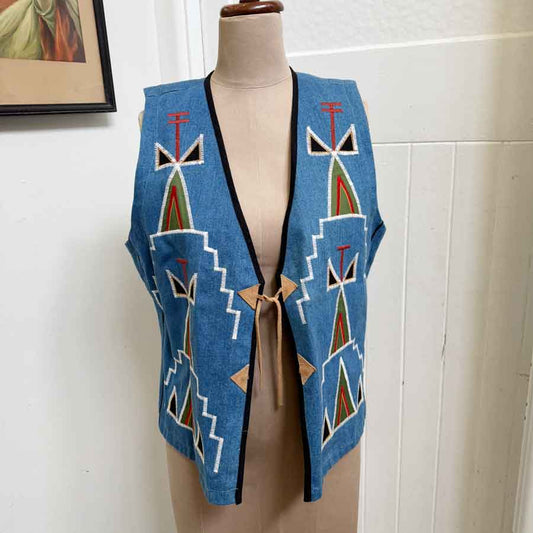 sz M mens ROJO mexican vest