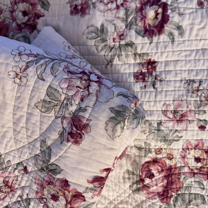Quilt remnant : soft antique rose