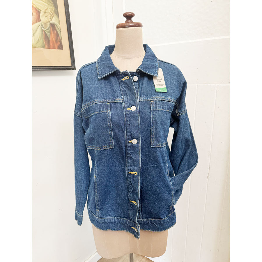 sz 8 Rustic Bird denim jacket