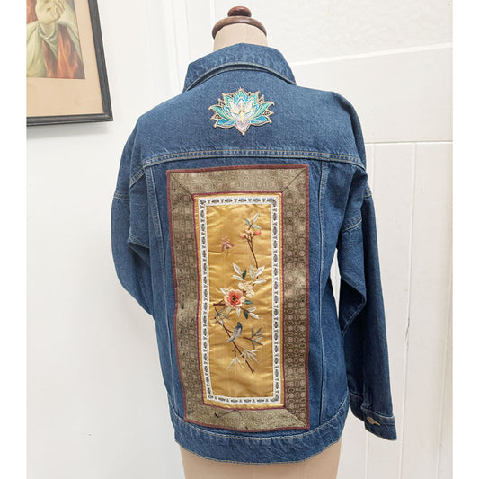 sz 8 Rustic Bird denim jacket