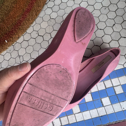 sz 40 salmon pink Melissa shoes