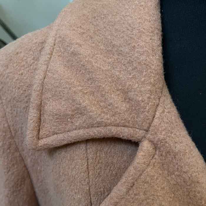 Double breasted camel coat