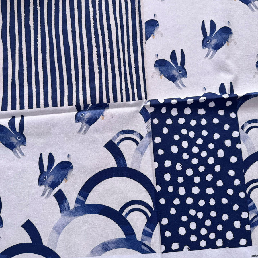 Fabric MVAM: Shibori rabbit quilt