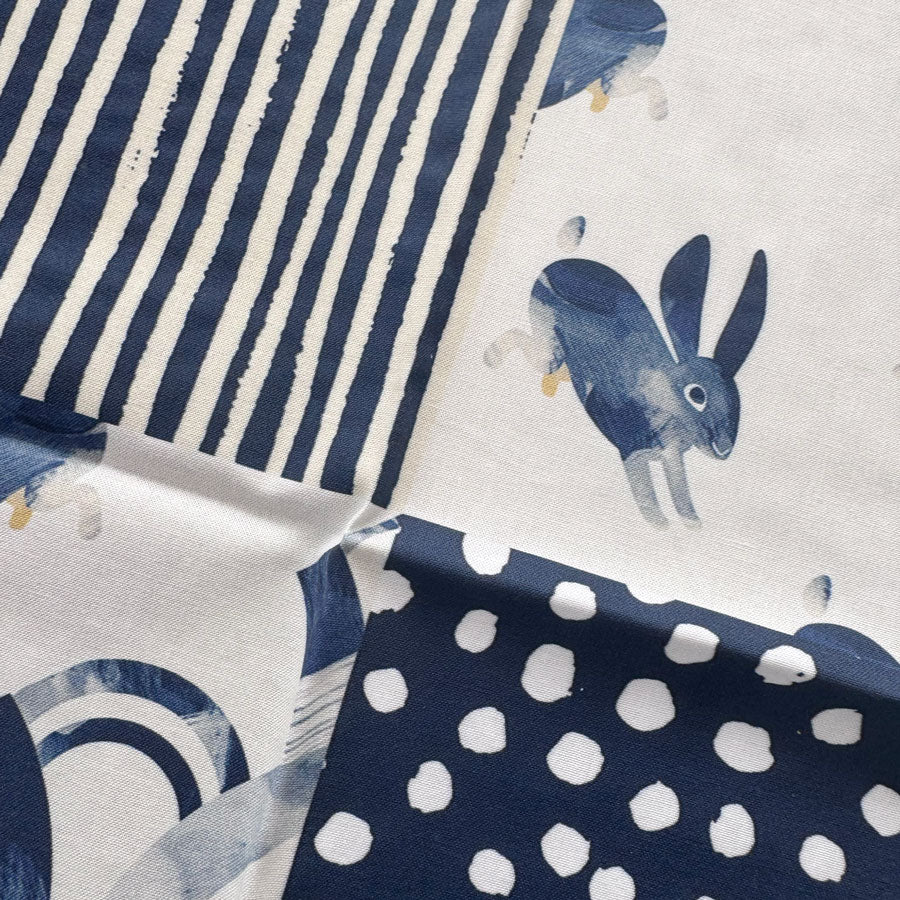 Fabric MVAM: Shibori rabbit quilt