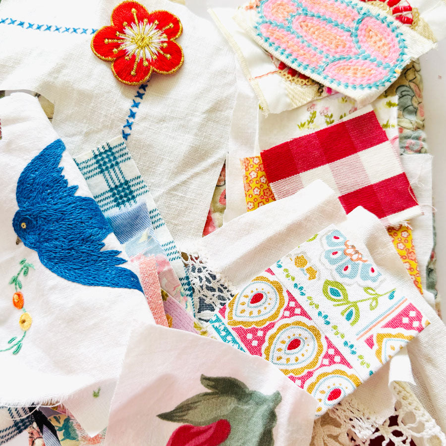 Slow stitch pouch pack