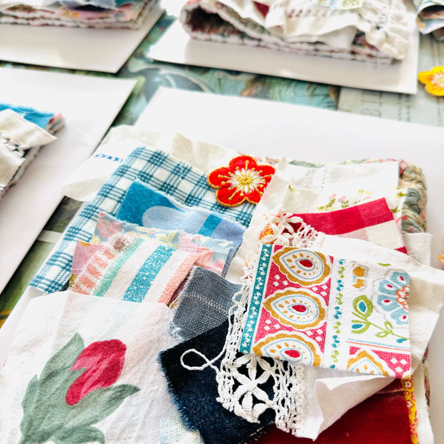 Slow stitch pouch pack