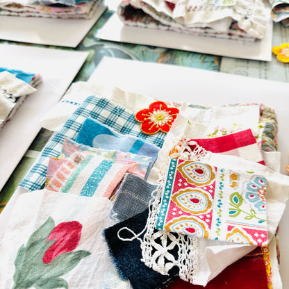 Slow stitch pouch pack