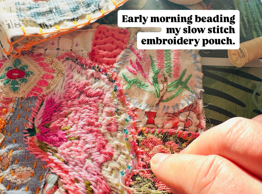 Slow stitch pouch pack