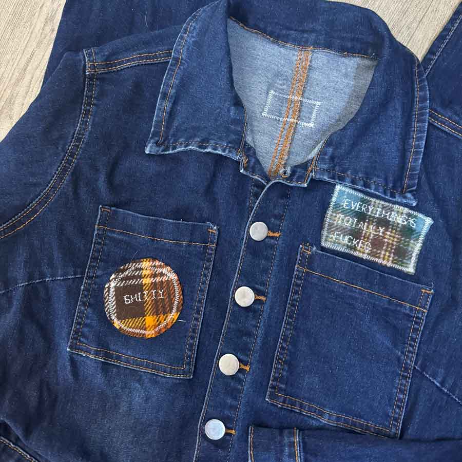 sz L Smutty Talk boiler suit