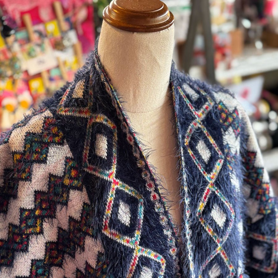 South Western fluffy cardigan