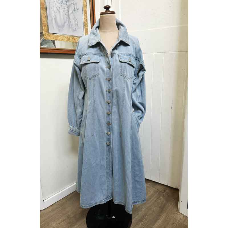 sz 14 light denim dress