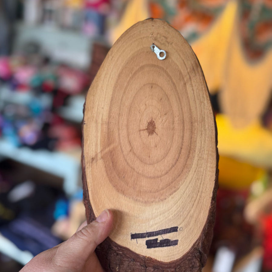 Stag calling wooden plaque