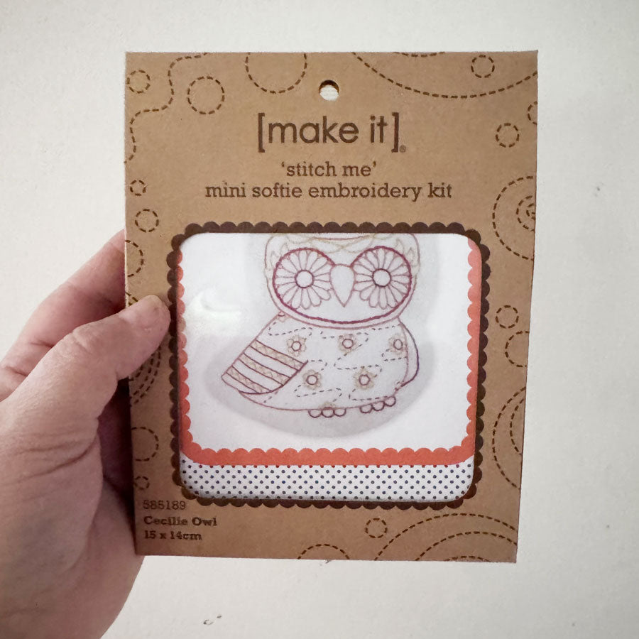 Stitch me mini softie Cecilie owl