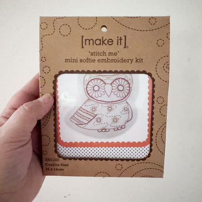 Stitch me mini softie Cecilie owl