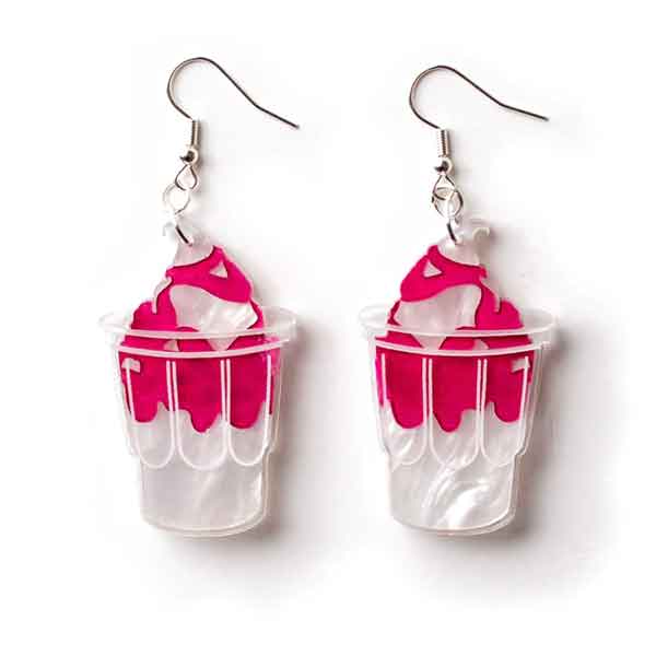 Strawberry Sundae earrings