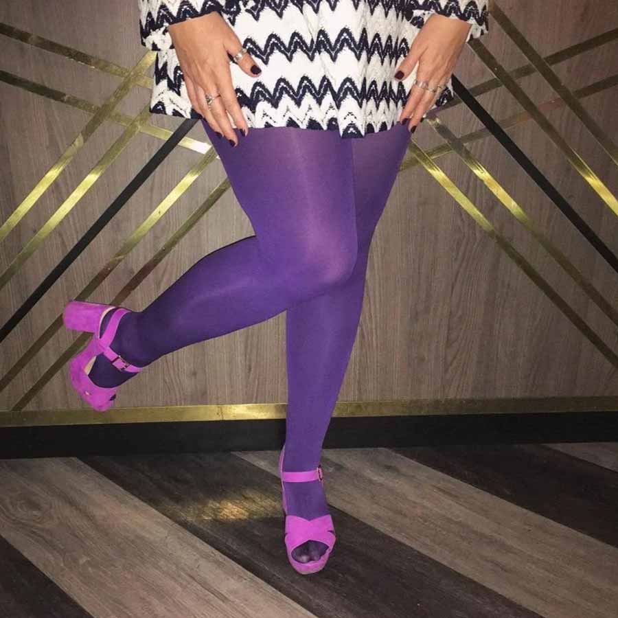 Snag Tights: Suffragette Purple