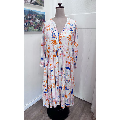 sz XXL boho holiday dress