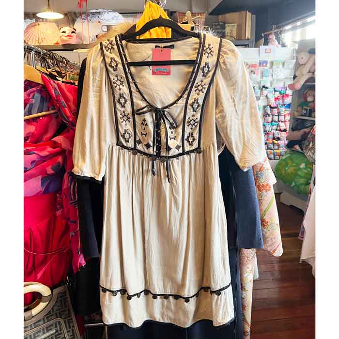 Beige Boho Dress