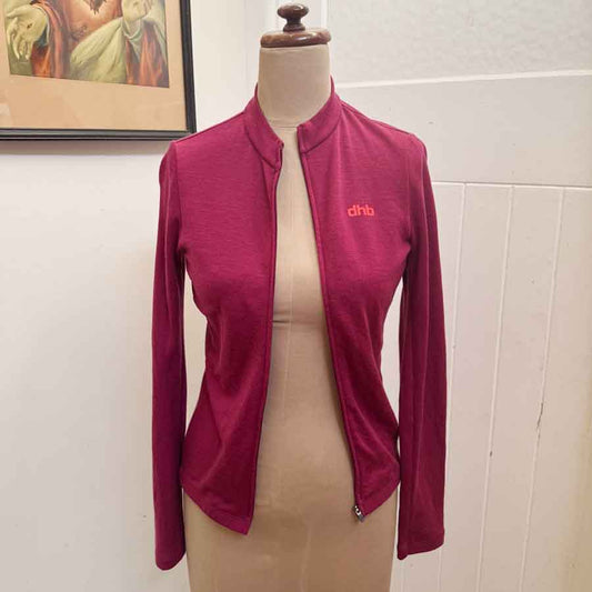 sz 12 DHB wine zip up top