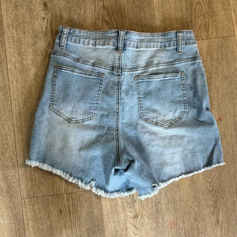 sz 12 pale denim cut offs