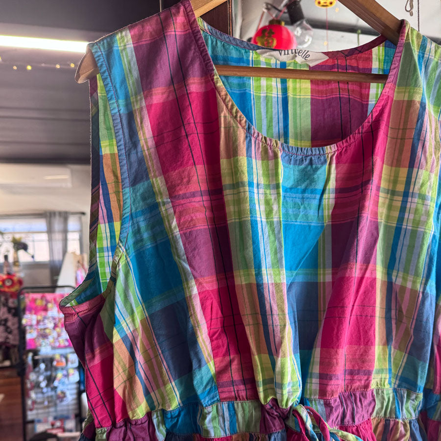 sz 22 check cotton dress