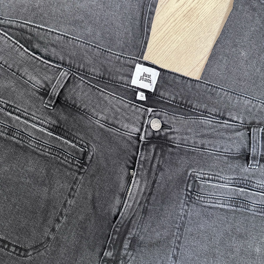 sz 22 black wide leg jeans