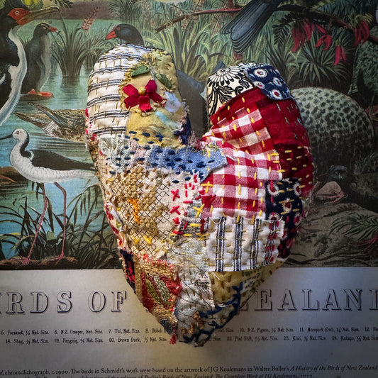 Handmade Heart:  Tainted Love heart cushion
