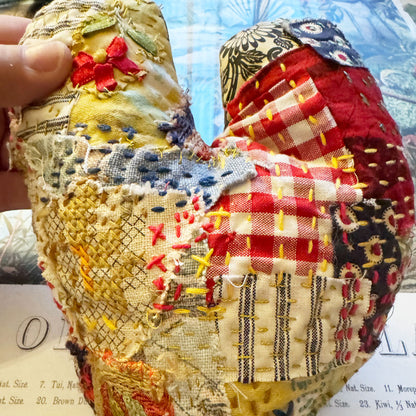 Handmade Heart:  Tainted Love heart cushion