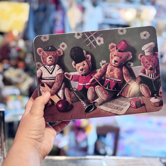 Teddy Bear band tin