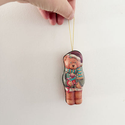 Hanging teddy bear tin