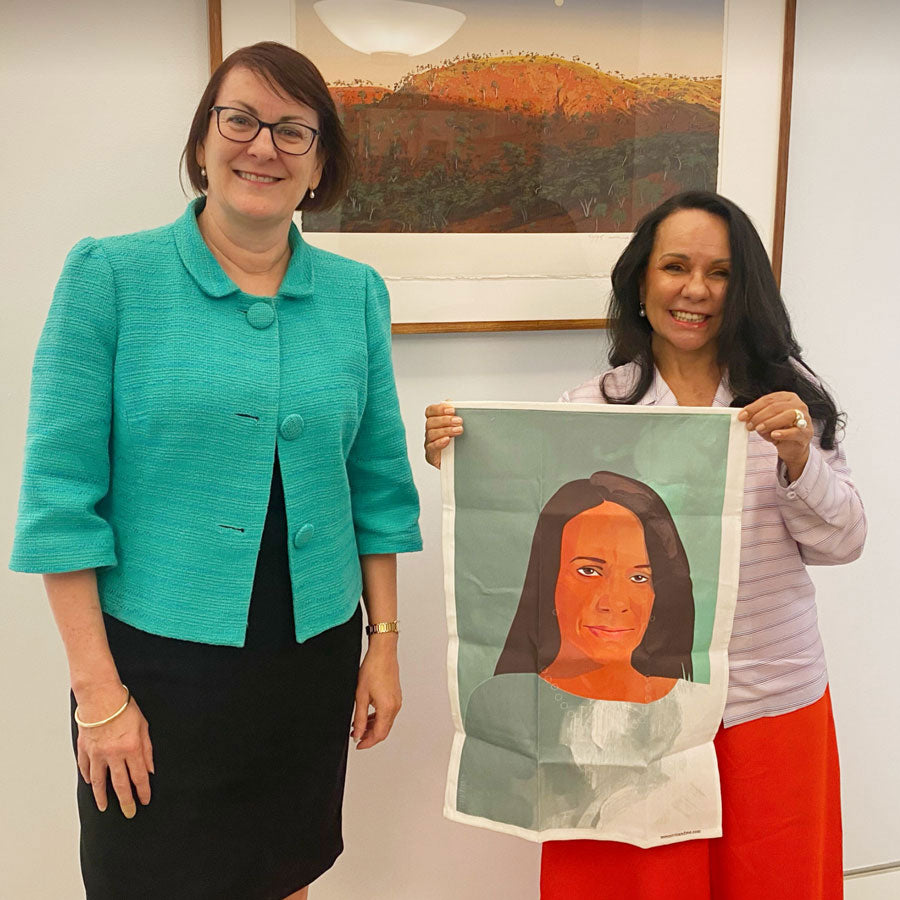 Linda Burney tea towel