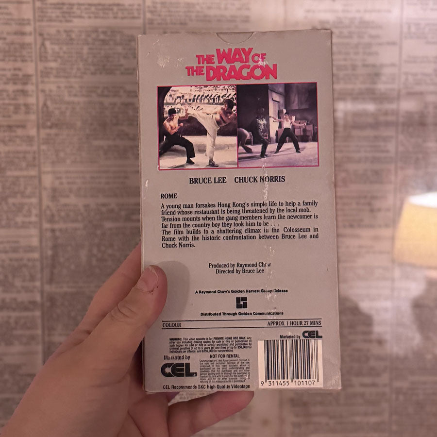 The Way of the Dragon vhs