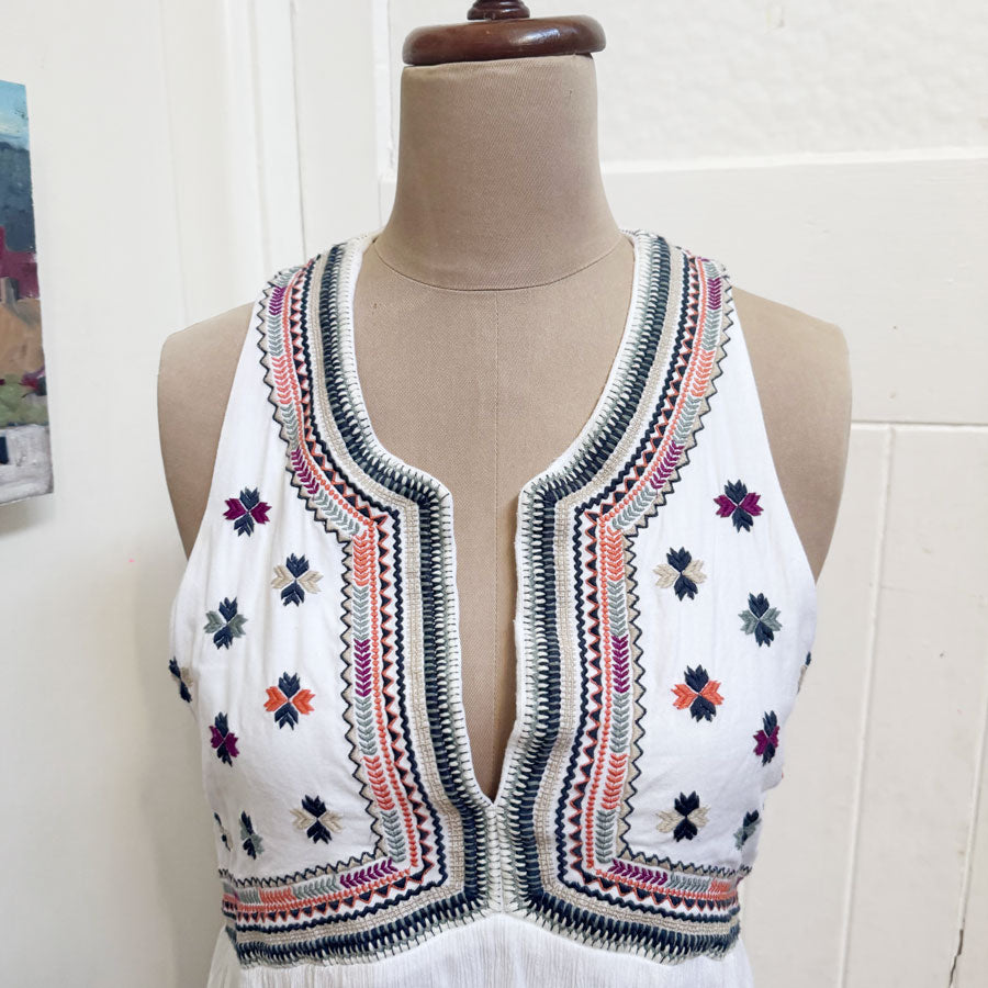 sz 10 Tigerlily white smock shift