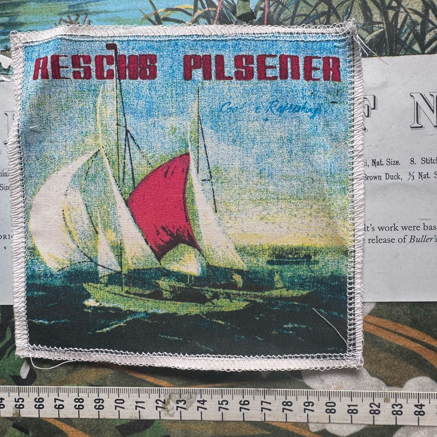Bunch of fabric printed patches