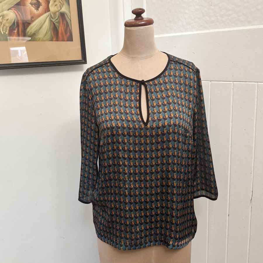sz M Trucco Mexican blouse