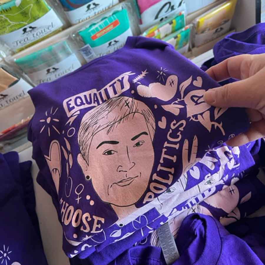 RTS Choose Politics Tattoo Wong purple classic t shirt
