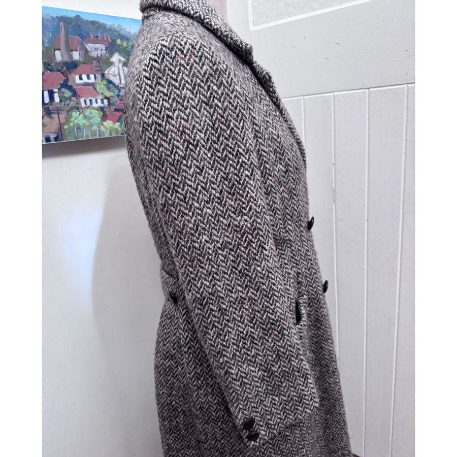small Tweed double-breasted coat
