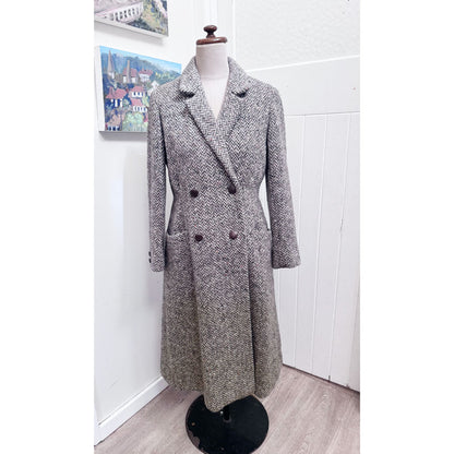 small Tweed double-breasted coat