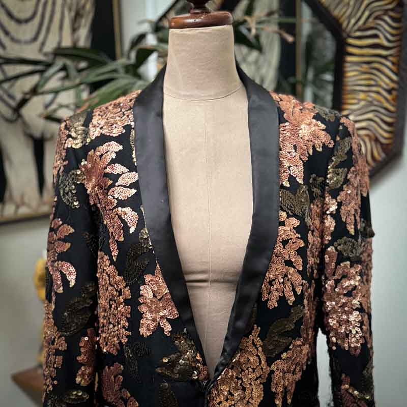 Incredible sz 38 R Sequinned dinner jacket