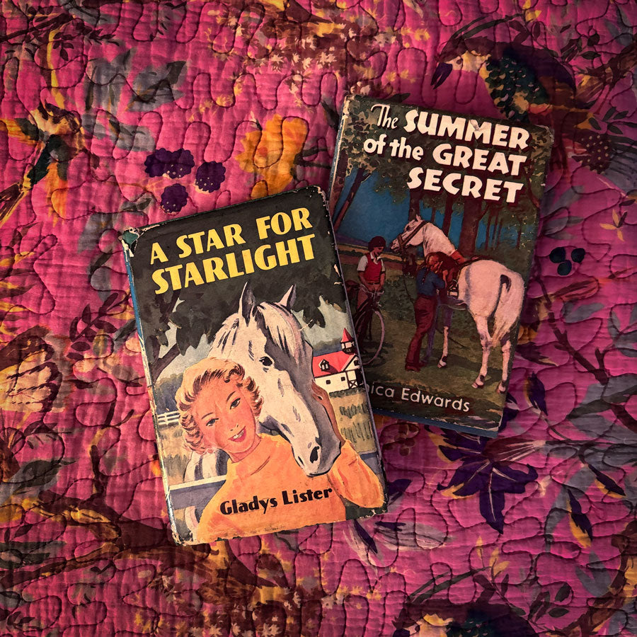 Set 2 girls horse books vintage