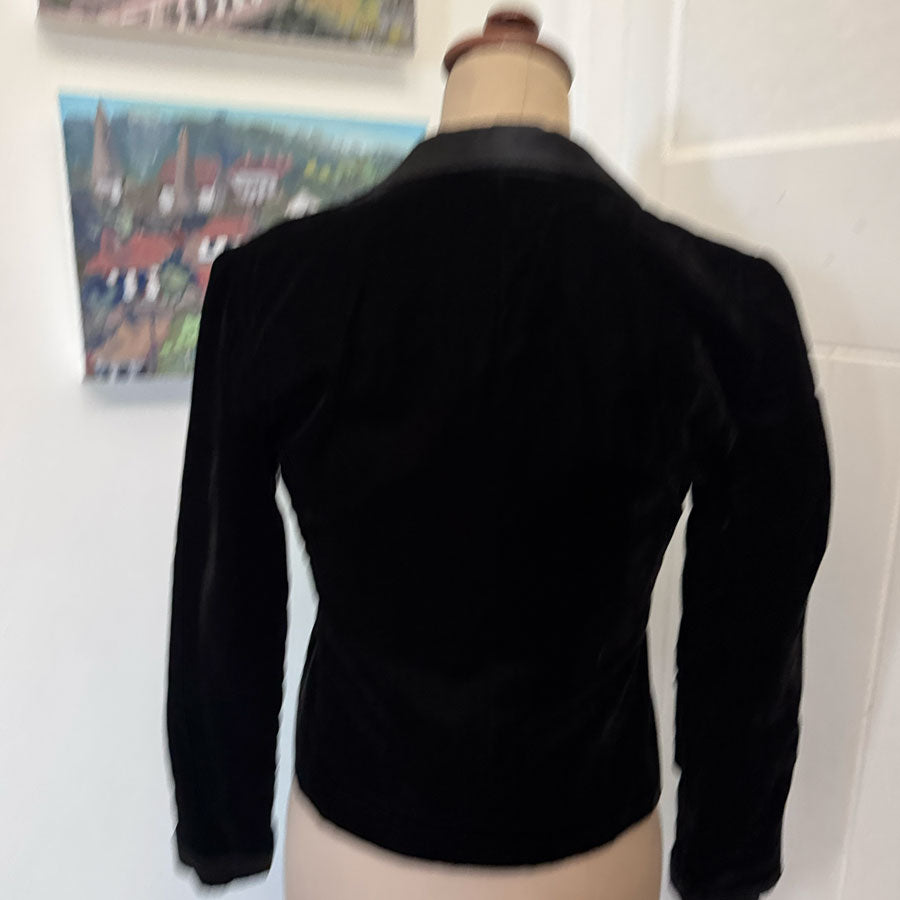 Black velvet vintage tuxedo suit