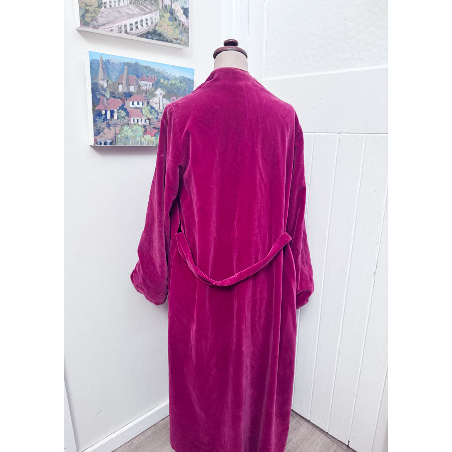 Red velvet vintage robe