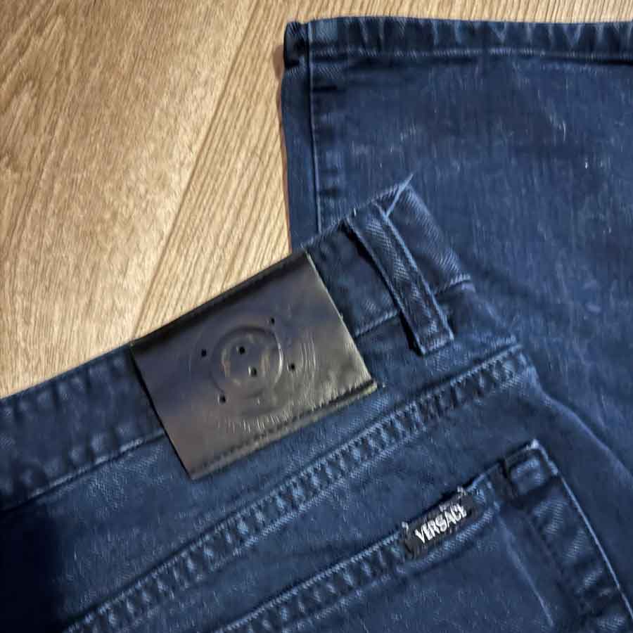 sz 42 Versace dark denim couture jeans